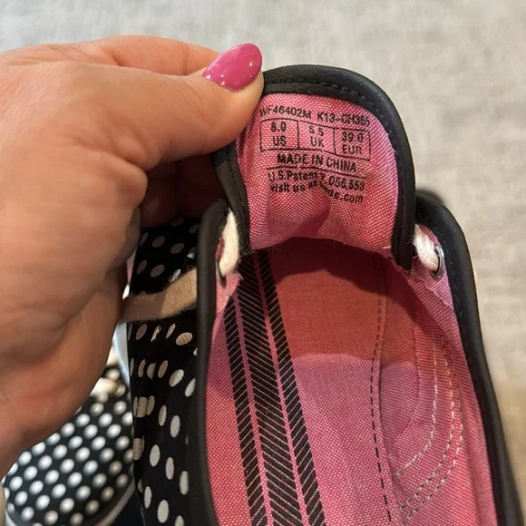 Keds size 8 Classic Black and White Polka Dot Shoes - Picture 6 of 6